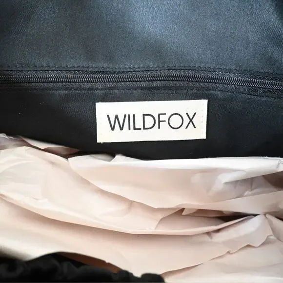 Wildfox Double Strap Jersey Tote Dark Grey NEW - Picture 6 of 9